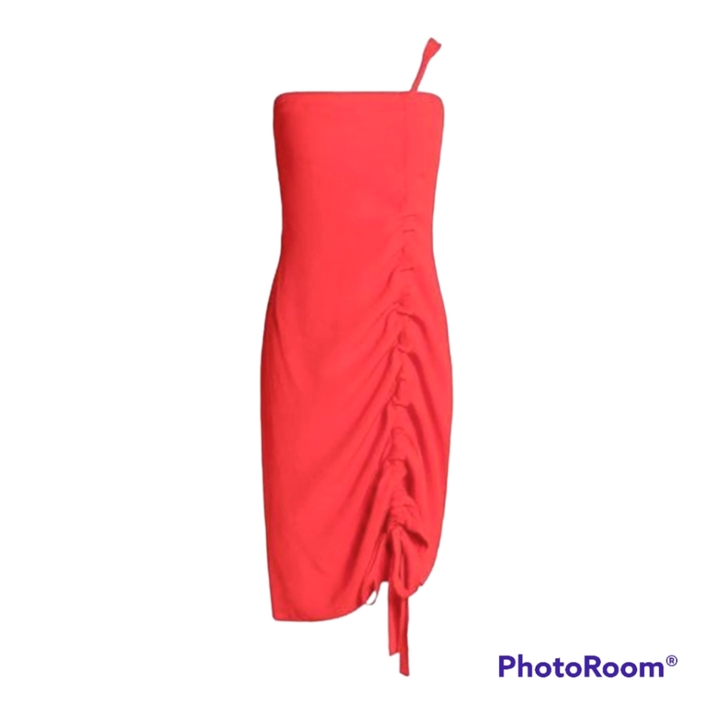 ALEXIS Staz One Shoulder Runched Crepe Dress - Picture 4 of 4